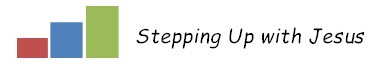 Stepping Up with Jesus; a bright Sunday School curriculum for elementary aged children, by Sunday School Center. www.Sunday-School-Center.com